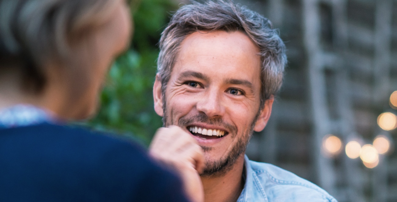 Man smiling after dental care in Salt Lake City UT