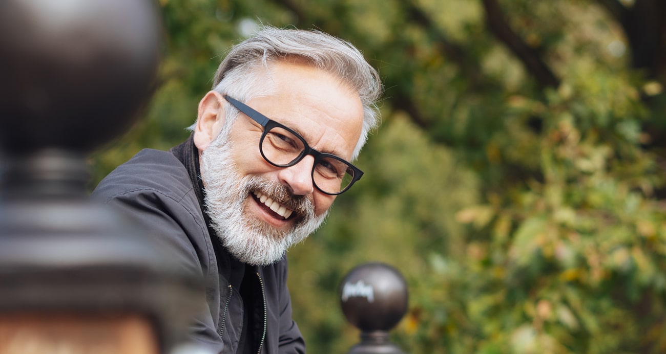 Man smiling after dental care in Salt Lake City UT