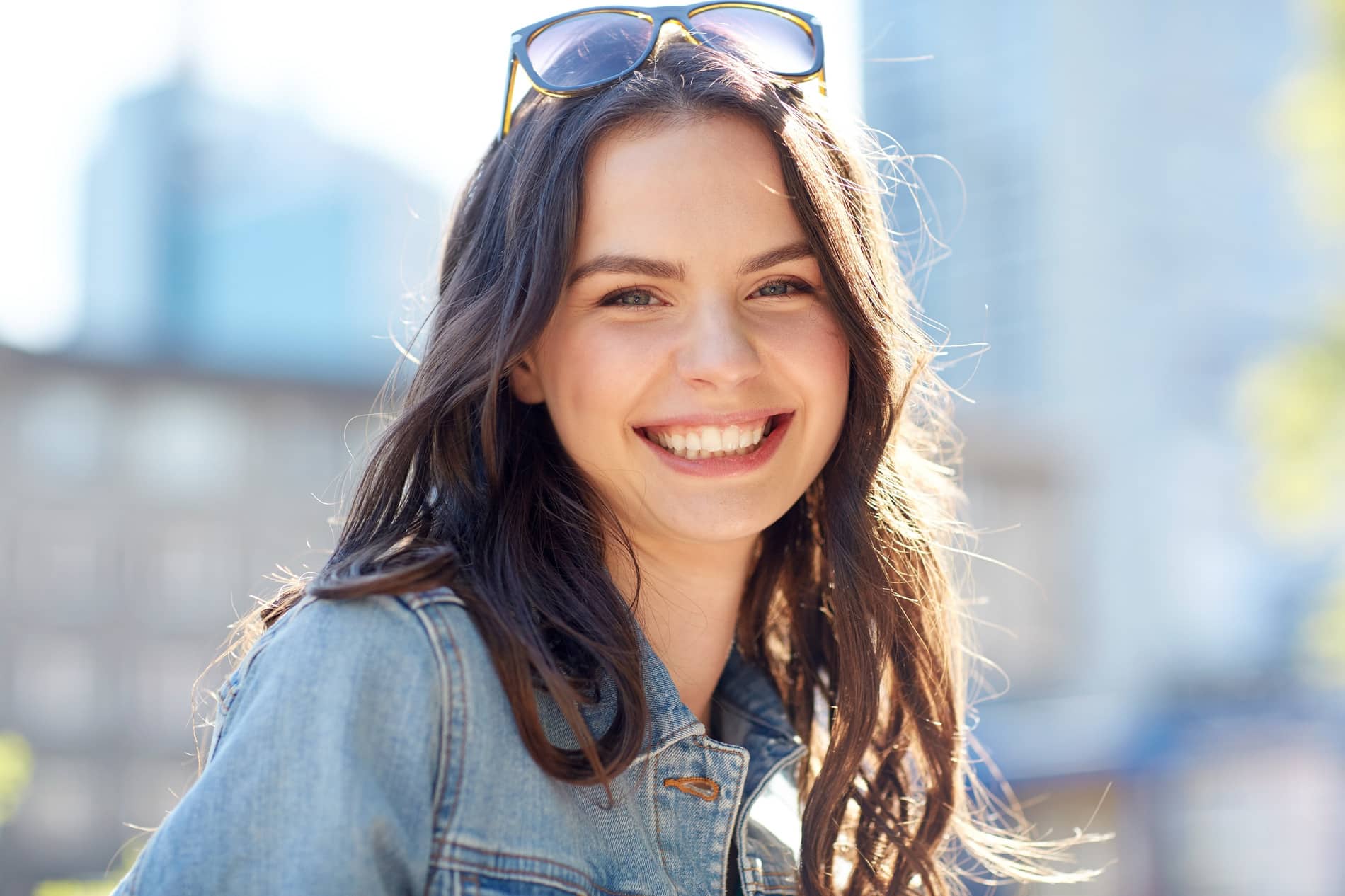 AdobeStock_115165790 v2 Woman on her way to get Advanced Prosthodontics in Salt Lake City