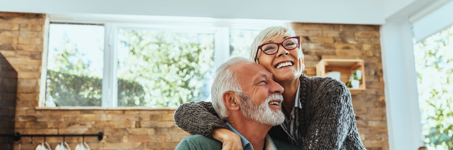 Couple with dental implants in Salt lake City UT