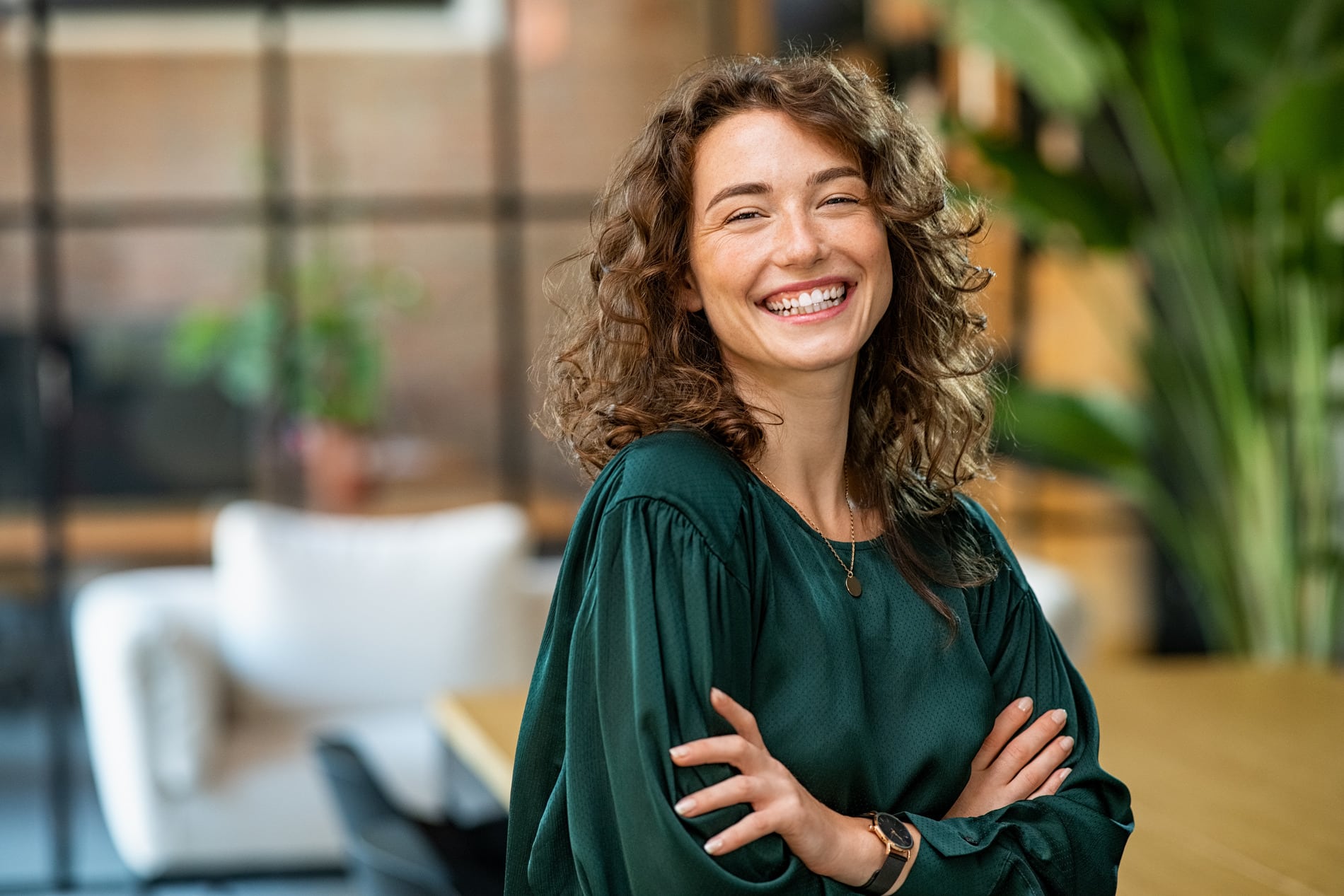 Woman with custom dental sleep appliance designed to help reduce snoring and sleep apnea symptoms in Salt Lake UT